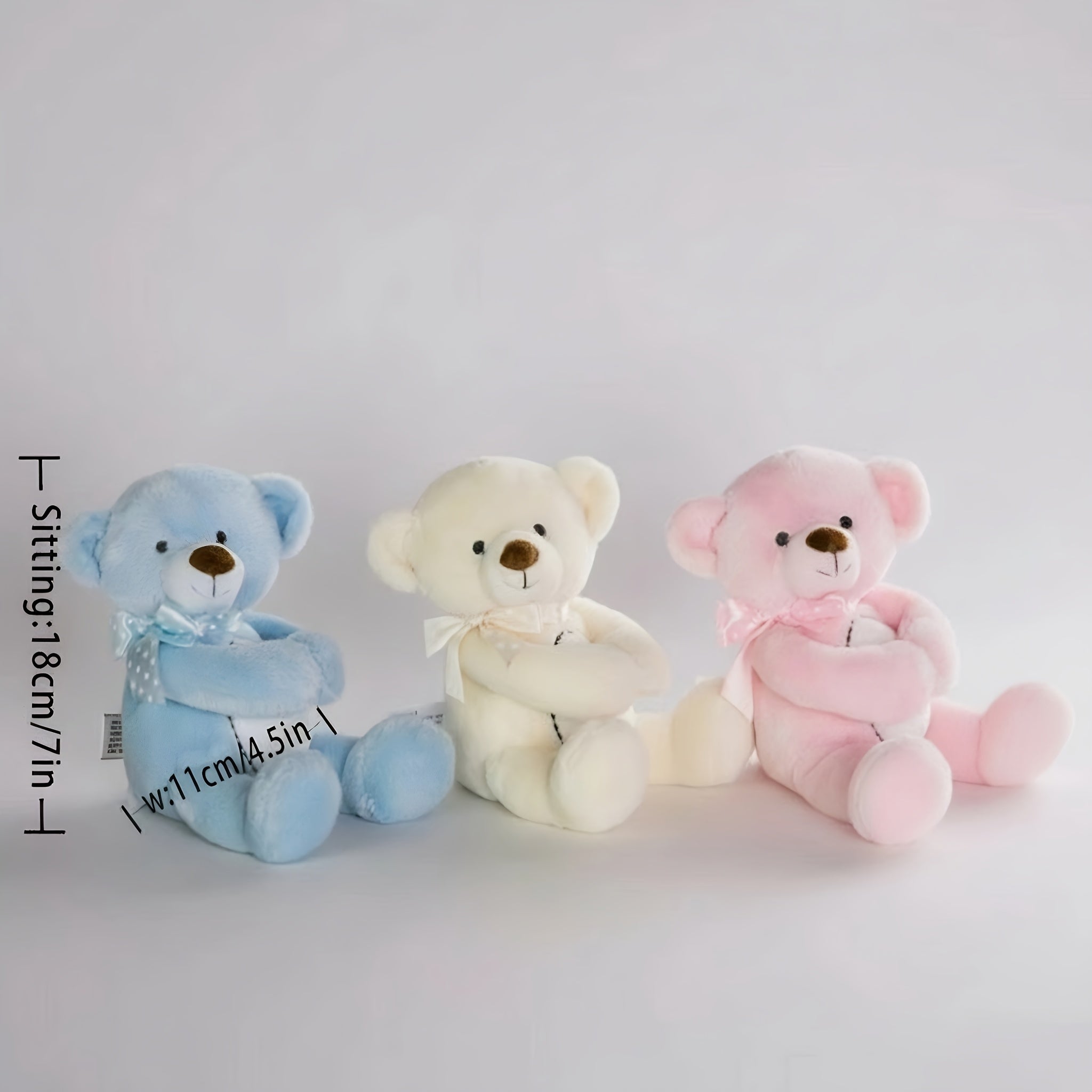 Cute 24Cm Teddy Bear Plush Toy, a Lovely Animal Pillow, Perfect As a Birthday Gift for Girls