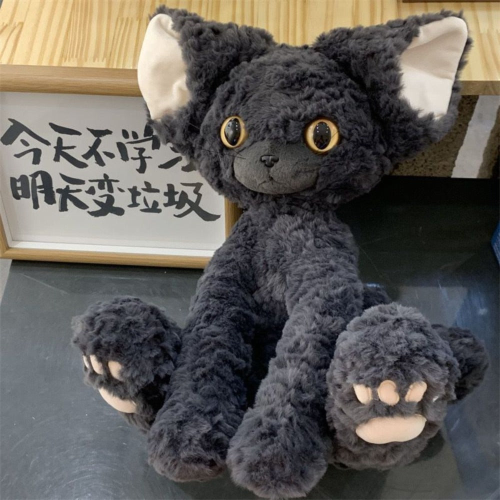 1pc Cute and Adorable Plush Black Cat Toy | Beloved Plush Cat Gift for Pets, Suitable for Medium Breeds