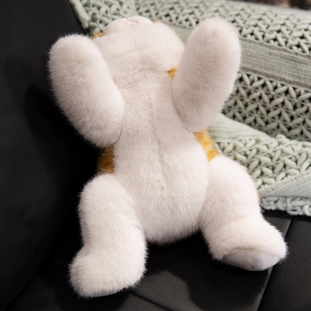 Adorable Cat Plush Toy Ultra-Soft Stuffed Animals Grey\u002FBlack\u002FTabby\u002FCalico Designs for Nursery Decor & Cat Lover Gifts