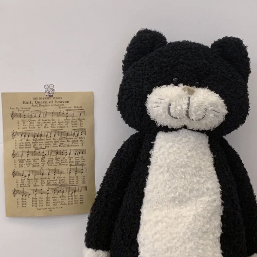 Chami Cat Doll Plush Toy, Sleeping Cat Plushie, Children's Day and Birthday Gift