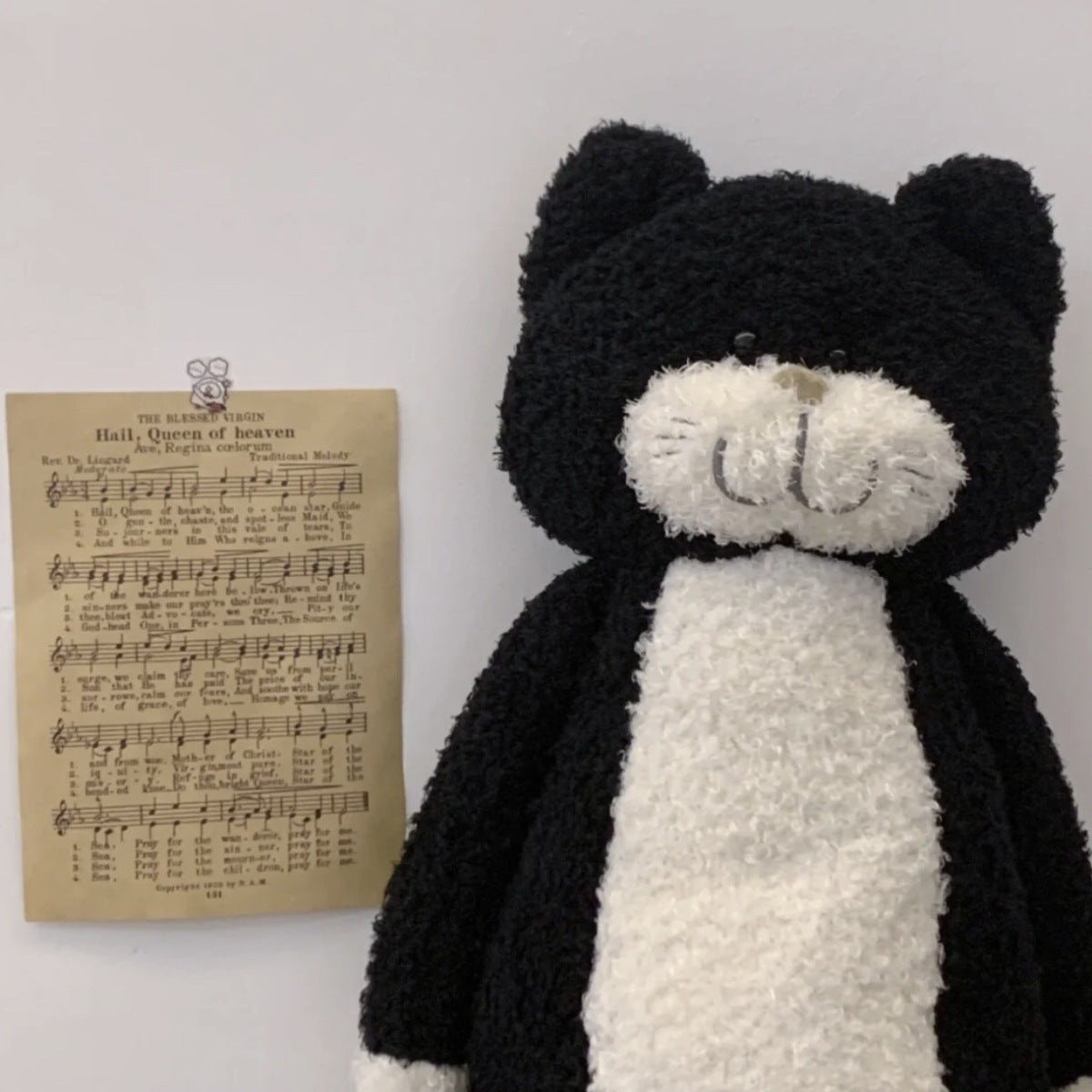 Chami Cat Doll Plush Toy, Sleeping Cat Plushie, Children's Day and Birthday Gift