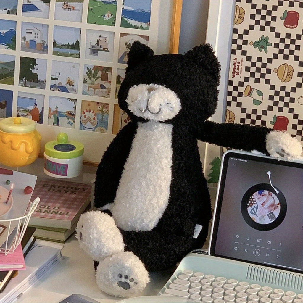 Chami Cat Doll Plush Toy, Sleeping Cat Plushie, Children's Day and Birthday Gift