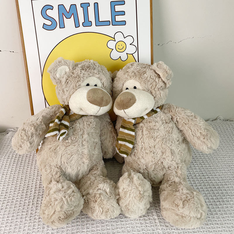 1pc a 25Cm\u002F9.84In Teddy Bear Doll Featuring a Creative Neck Scarf. This Soft, Polyester-Filled Toy Is Decor, Gifts for Pets, Photography Props, And Has a Playful Design, Making It an Ideal Plush Companion for Pets