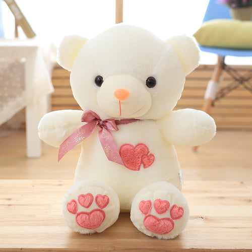 1pc 45cm\u002F17.71in Cute Heart-Shaped Sitting Teddy Bear Plush Toy | Soft Polyester Stuffed Doll Suitable for All Breed Sizes, Ideal for Gifts, Photo Props, & Pet Plush Doll