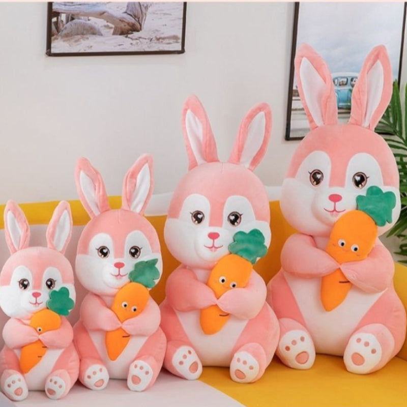 1pc Cute Rabbit and Dog Doll - A Realistic-looking, Soft and Cuddly Stuffed Toy Rabbit, 35cm\u002F 13.78 Inches in Length. Suitable for Various Dog Breeds and as a Pet Birthday Gift. It Is a Lovely Companion for Pets.