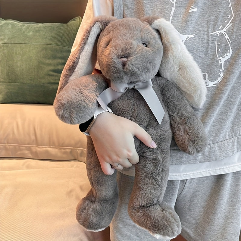 WOOFABLE Giant 42cm\u002F16.54in Plush Rabbit Stuffed Animal - Soft Huggable Cute Bunny with Fluffy Ears & Paws, Bedtime Companion, Christmas\u002FHalloween\u002F Birthday Gift for & (Unisex), Christmas Decor