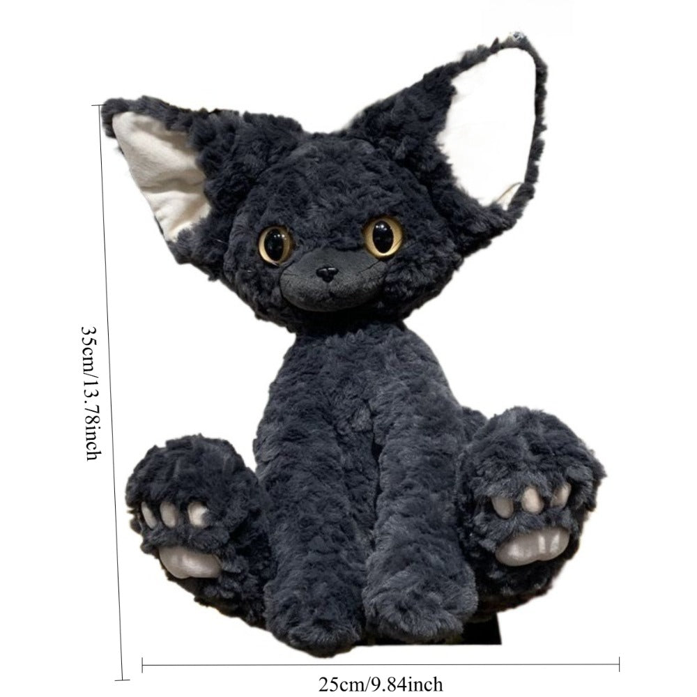 1pc Cute and Adorable Plush Black Cat Toy | Beloved Plush Cat Gift for Pets, Suitable for Medium Breeds