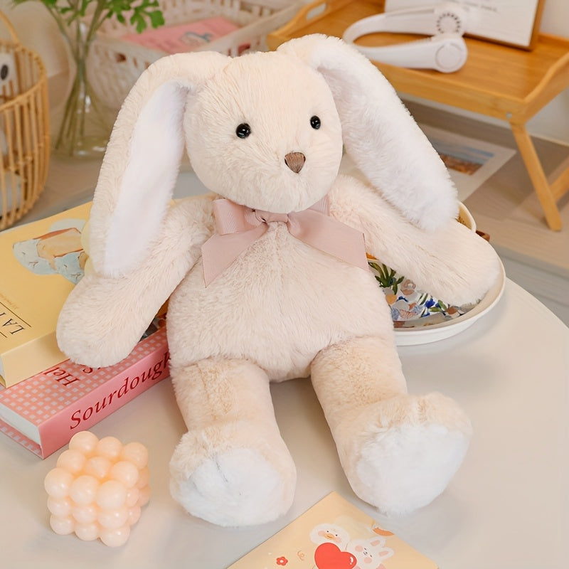 WOOFABLE Giant 42cm\u002F16.54in Plush Rabbit Stuffed Animal - Soft Huggable Cute Bunny with Fluffy Ears & Paws, Bedtime Companion, Christmas\u002FHalloween\u002F Birthday Gift for & (Unisex), Christmas Decor