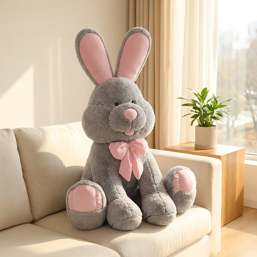 Sitting Posture Bonnie Rabbit Plushies • Easter Stuffed Animal Toy • Cute and Soft Rabbit with Long Ears • Suitable for Home Decoration, Boys and Girls • Christmas, Halloween, Birthday, Easter, Valentine's Day Gifts