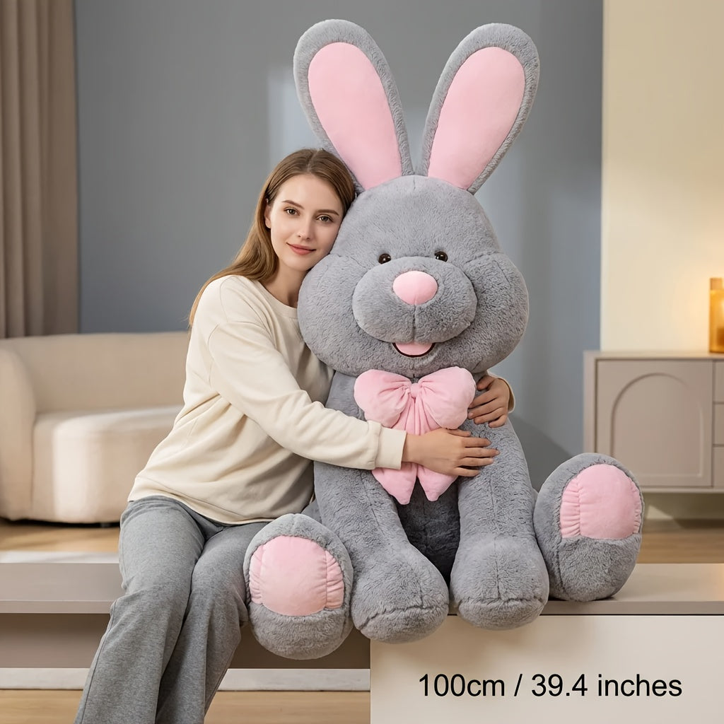 Sitting Posture Bonnie Rabbit Plushies • Easter Stuffed Animal Toy • Cute and Soft Rabbit with Long Ears • Suitable for Home Decoration, Boys and Girls • Christmas, Halloween, Birthday, Easter, Valentine's Day Gifts