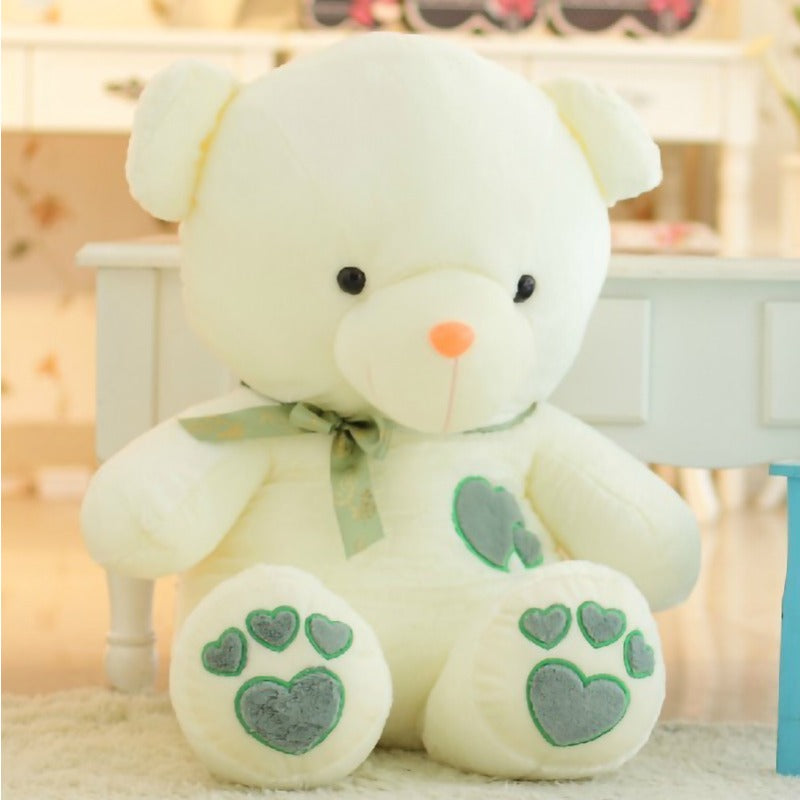 1pc 45cm\u002F17.71in Cute Heart-Shaped Sitting Teddy Bear Plush Toy | Soft Polyester Stuffed Doll Suitable for All Breed Sizes, Ideal for Gifts, Photo Props, & Pet Plush Doll
