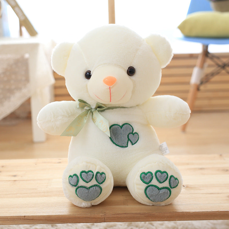 1pc 45cm\u002F17.71in Cute Heart-Shaped Sitting Teddy Bear Plush Toy | Soft Polyester Stuffed Doll Suitable for All Breed Sizes, Ideal for Gifts, Photo Props, & Pet Plush Doll