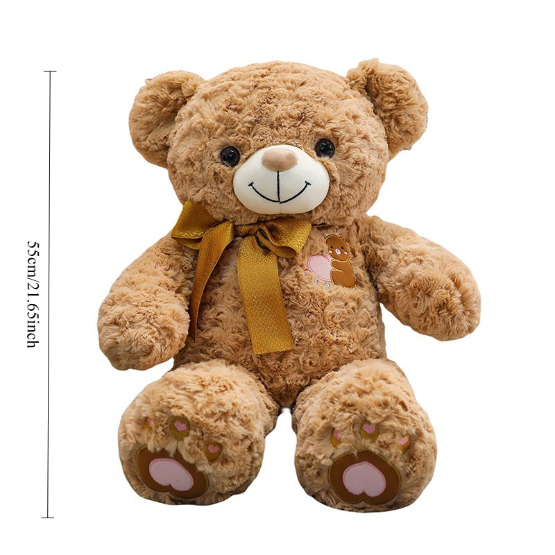 1pc 55cm\u002F 21.65in Cute Teddy Bear Doll | Polyester Plush Pet Toy, Photography Prop, Accessory, Playful Design, Fantasy, High-Quality Realistic Plush Pet Doll, Suitable for All Breed Sizes