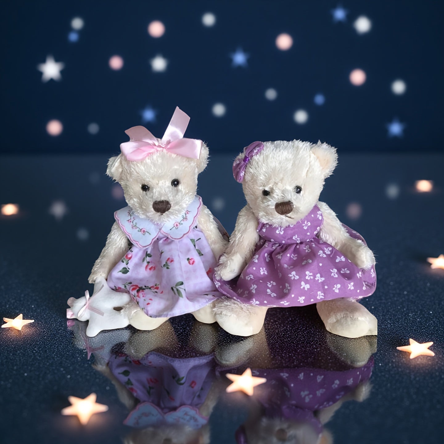 Small Soft Teddy Bear with Clothes, Cute Cartoon Stuffed Animal Teddy Bear Cuddle Toys Baby Appease Toy Doll for Children