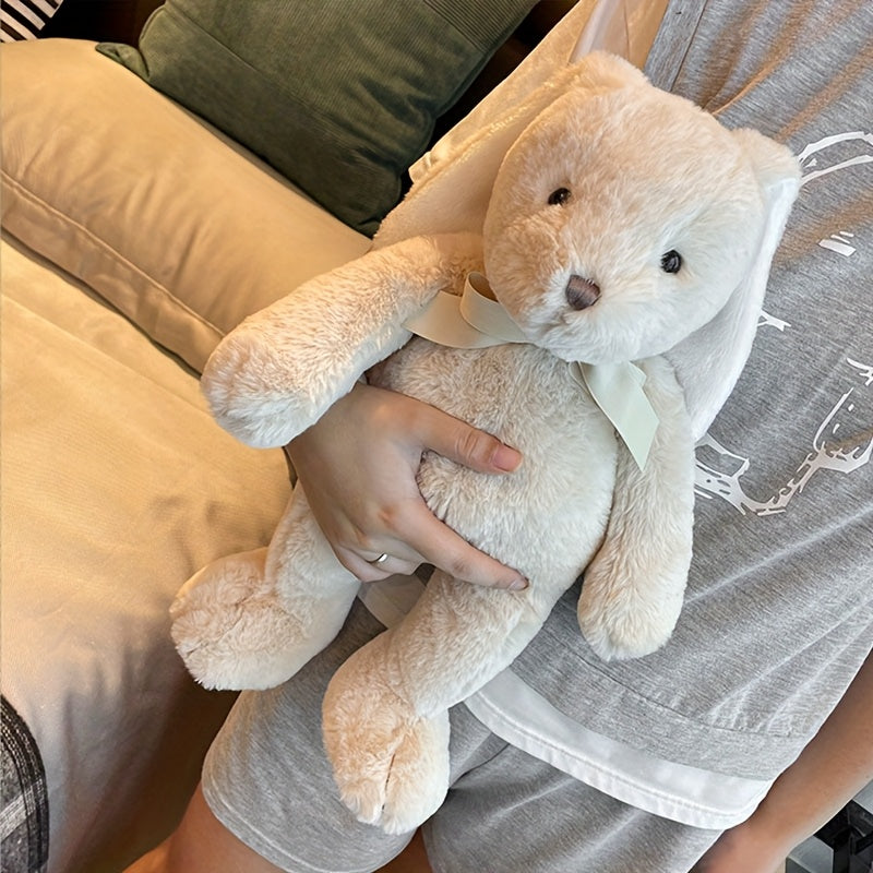 WOOFABLE Giant 42cm\u002F16.54in Plush Rabbit Stuffed Animal - Soft Huggable Cute Bunny with Fluffy Ears & Paws, Bedtime Companion, Christmas\u002FHalloween\u002F Birthday Gift for & (Unisex), Christmas Decor