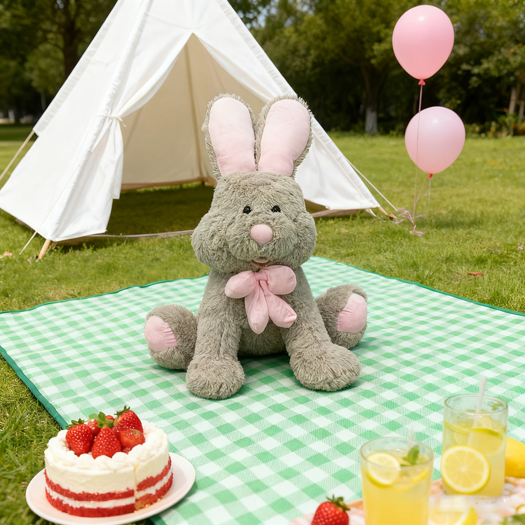 Sitting Posture Bonnie Rabbit Plushies • Easter Stuffed Animal Toy • Cute and Soft Rabbit with Long Ears • Suitable for Home Decoration, Boys and Girls • Christmas, Halloween, Birthday, Easter, Valentine's Day Gifts