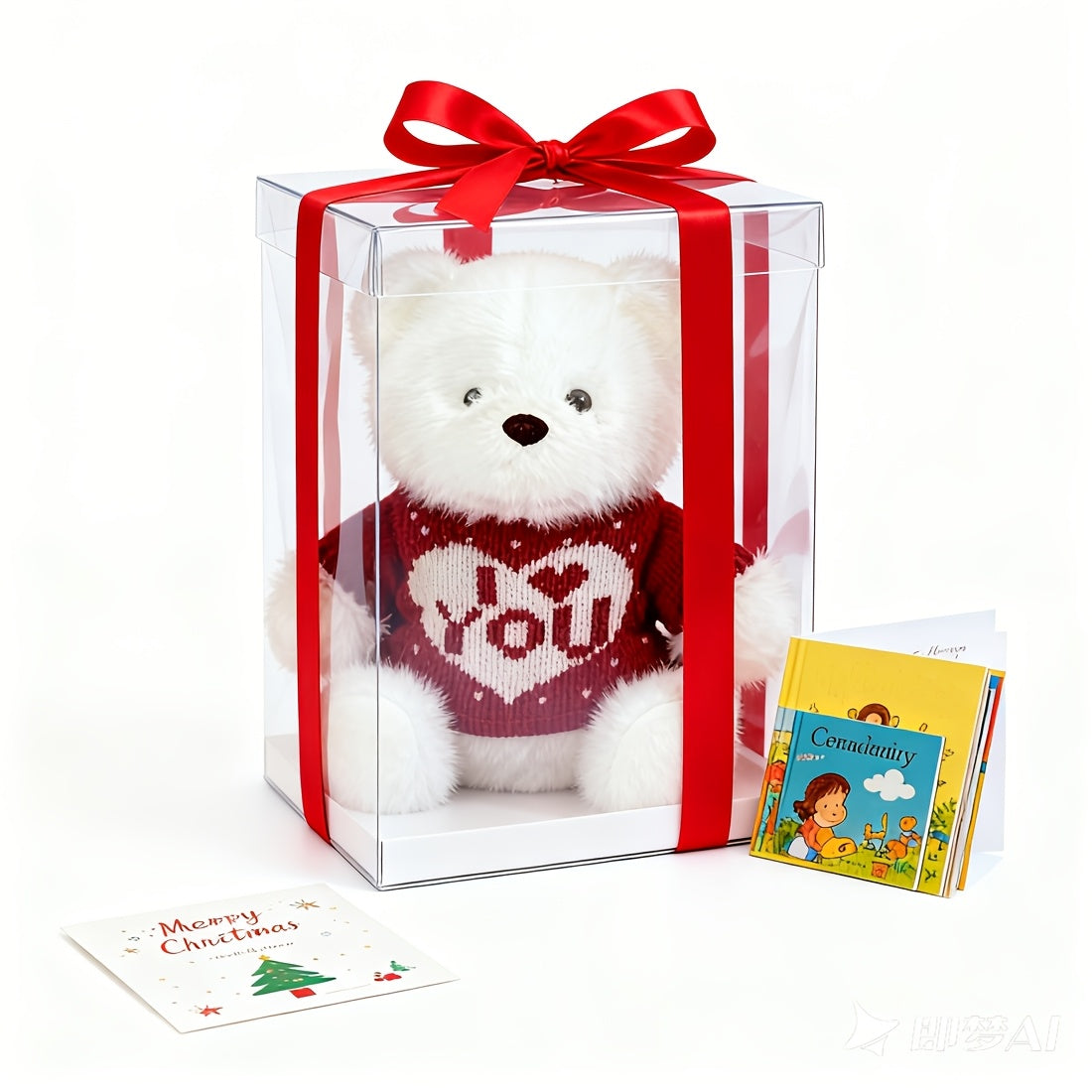 Kawaii Valentine Bear Plush Toy Soft Stuffed Plush Teddy Bear Cute Bear Doll Birthday Gift for Family and Couples, Suitable for Wedding Decoration,Valentines' Gift