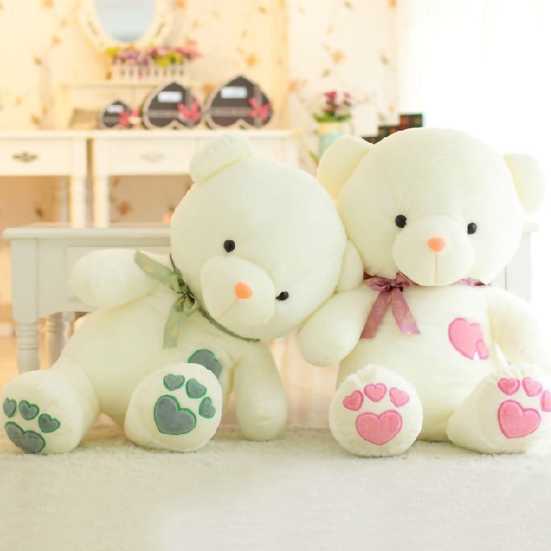 1pc 45cm\u002F17.71in Cute Heart-Shaped Sitting Teddy Bear Plush Toy | Soft Polyester Stuffed Doll Suitable for All Breed Sizes, Ideal for Gifts, Photo Props, & Pet Plush Doll